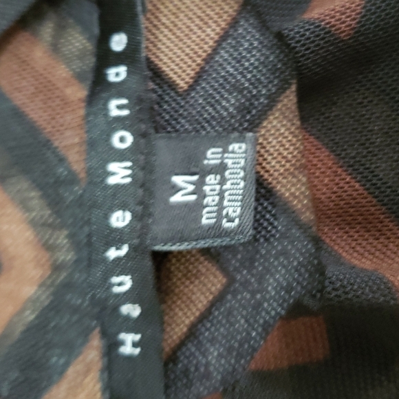 Haute Monday Sheer Body Suit Mock Turtle NWT Jr M - Picture 3 of 12